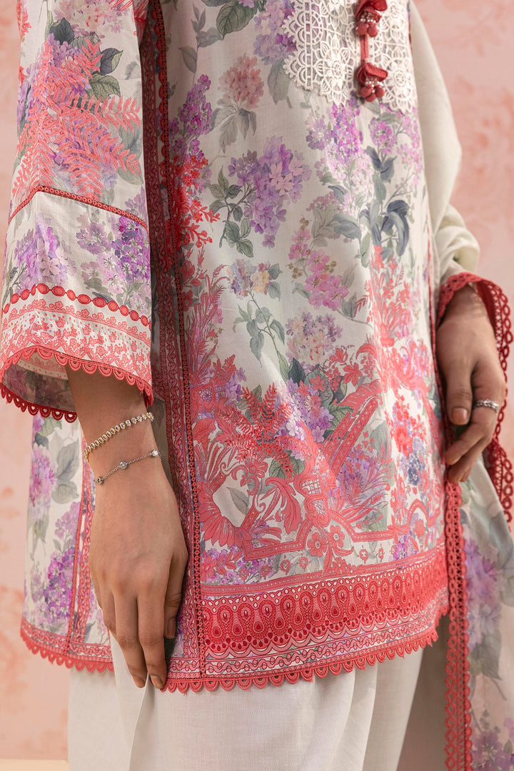Sana Safinaz Embroidered 3 Piece Lawn Suit Unstitched Off White