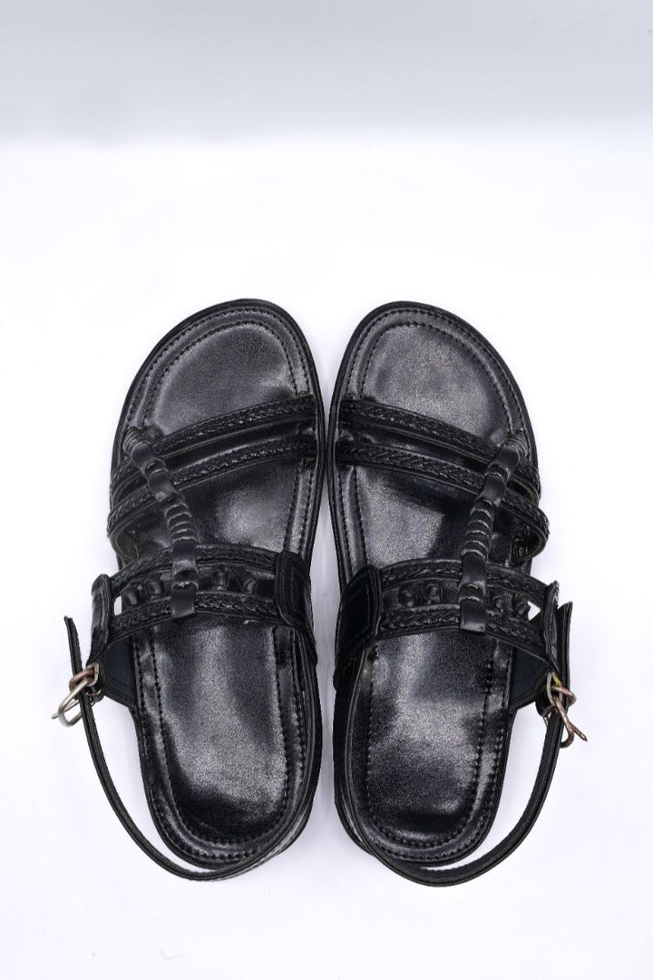 Alifyay - Lucky Marwat Black Peshawari Slipper