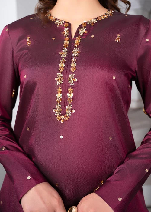 Laleen Anmol Suit Plum 3 Piece