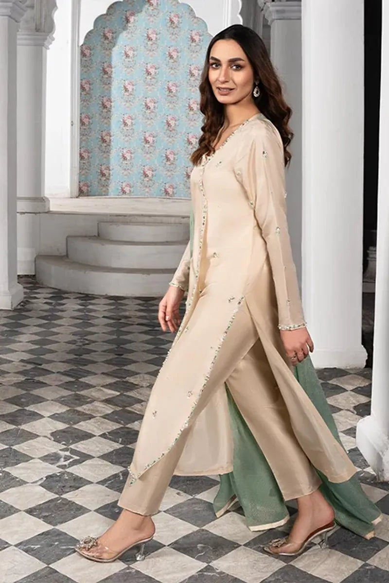 Laleen Emaan Suit Ivory 3 Piece