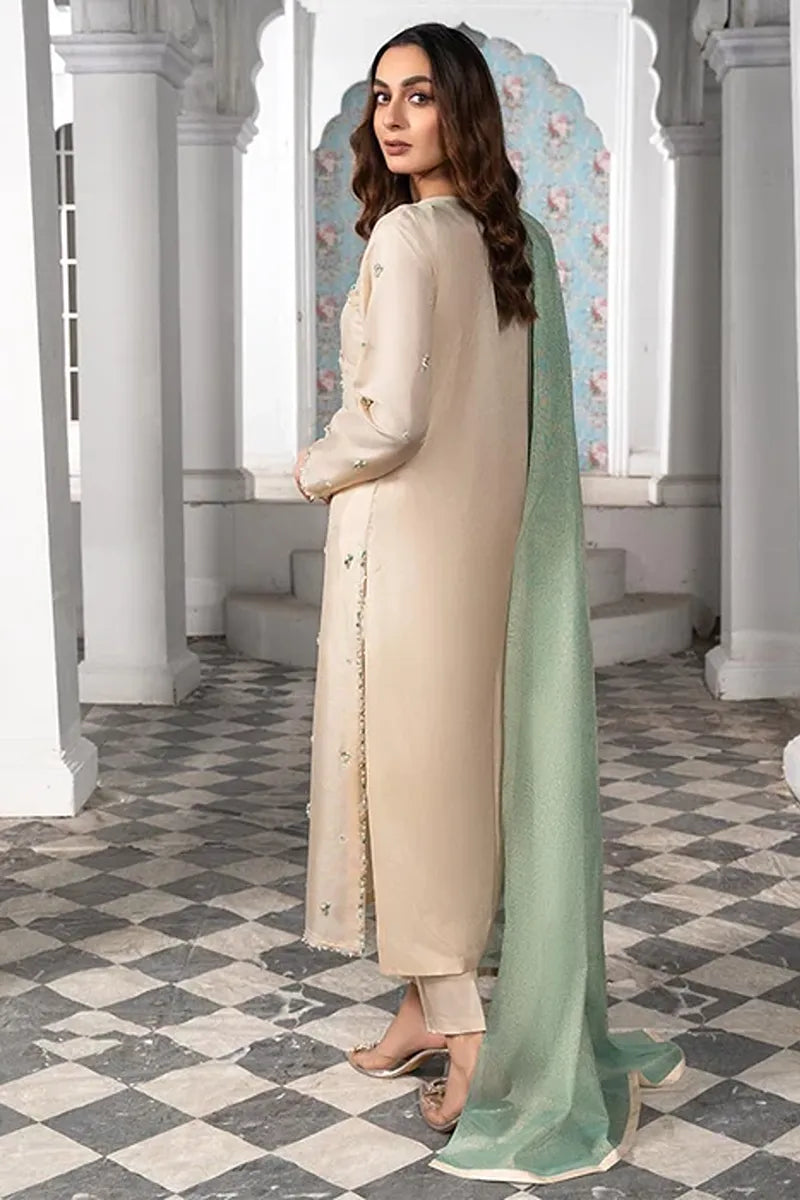 Laleen Emaan Suit Ivory 3 Piece