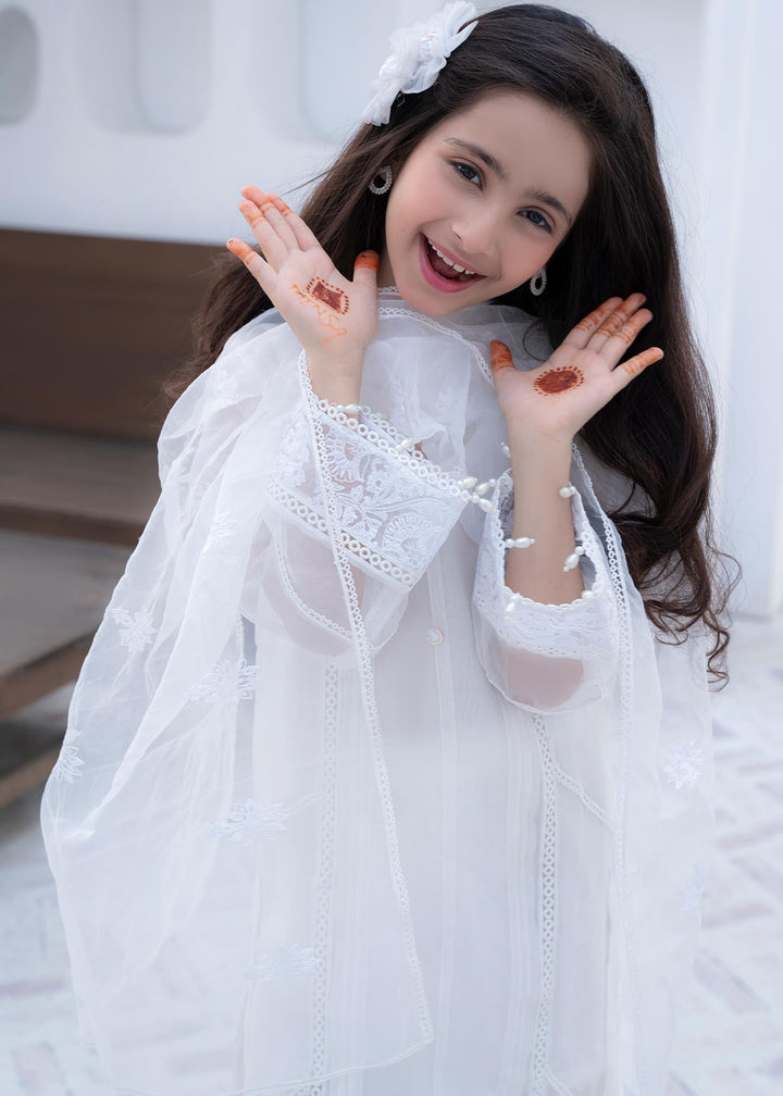Laleen Haya kids - White 3 Piece Suit
