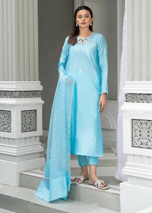Laleen Kabeera Suit Blue 3 Piece