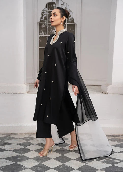 Laleen Meenah Suit Black 3 Piece