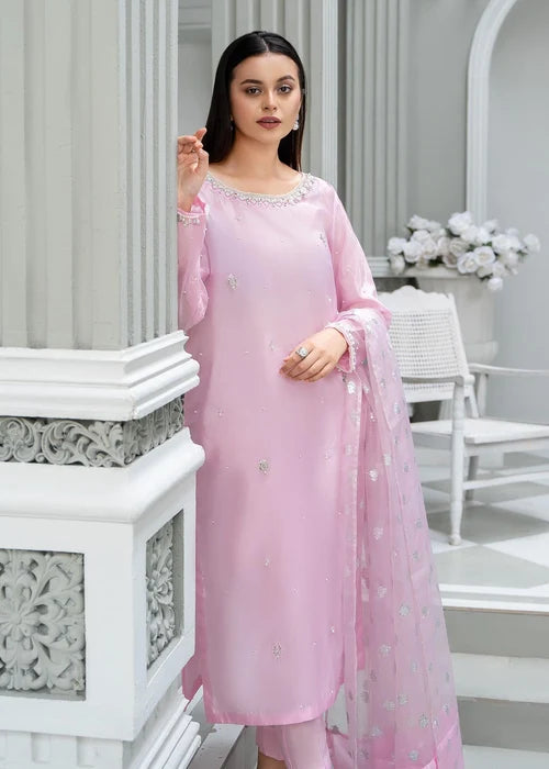 Laleen Meeral Suit Pink 3 Piece