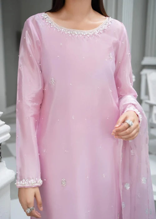 Laleen Meeral Suit Pink 3 Piece