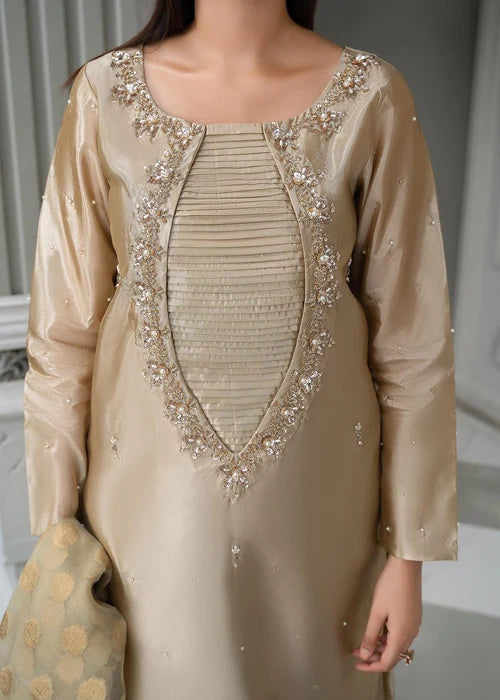 Laleen Muskh Suit Gold 3 Piece