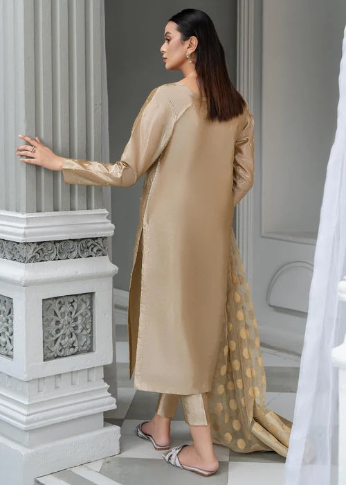 Laleen Muskh Suit Gold 3 Piece