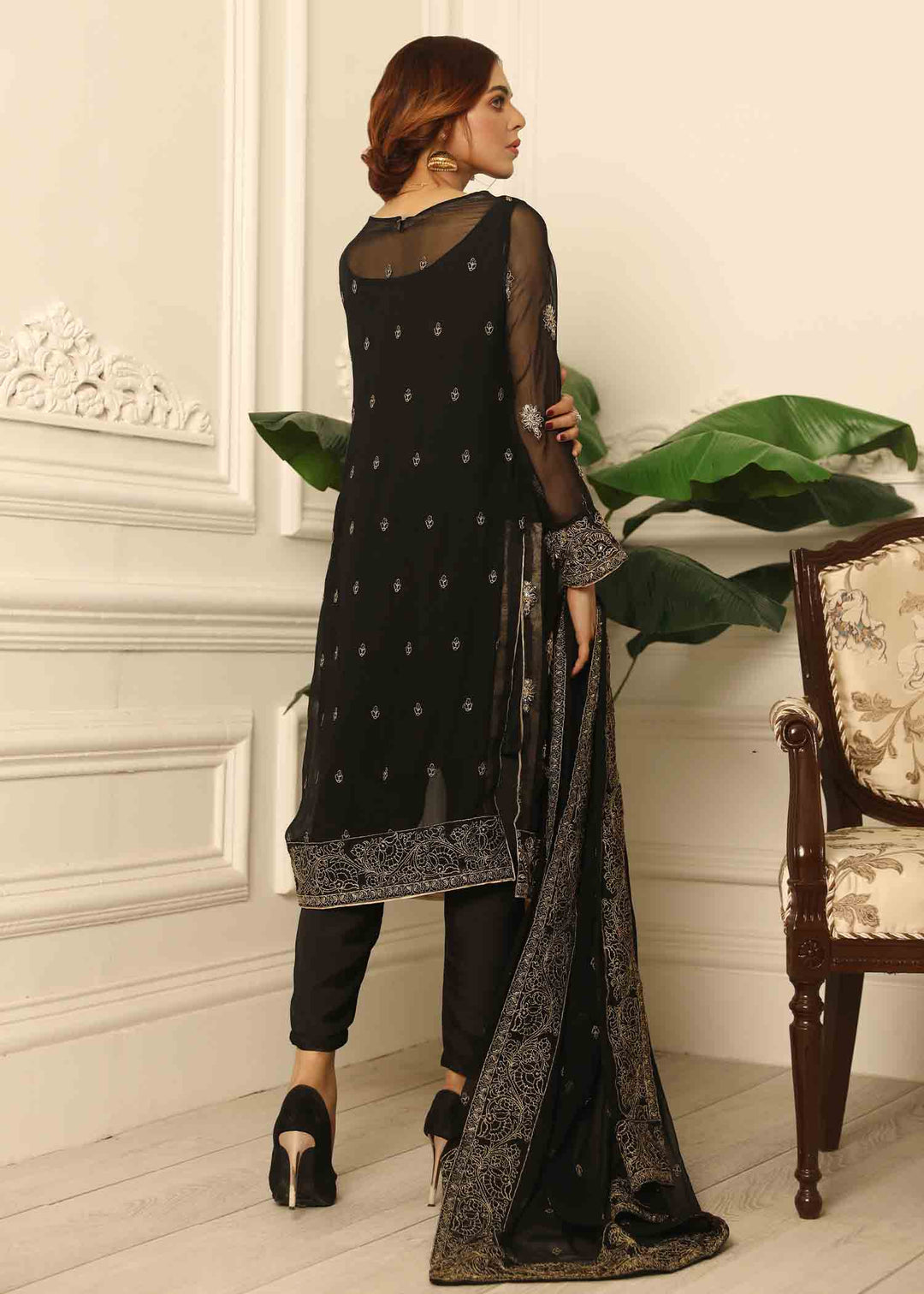 Laleen Sharar 3 Piece Suit Black