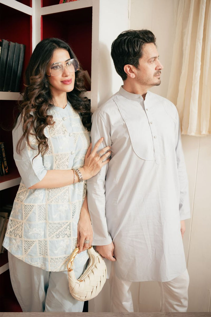Leon Men - ELLA BLUE - Lawn - 2 Piece
