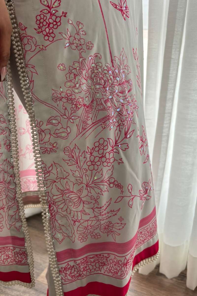 Minutiae - Lotus - Silk Blend - Ivory/Pink - 2 Piece