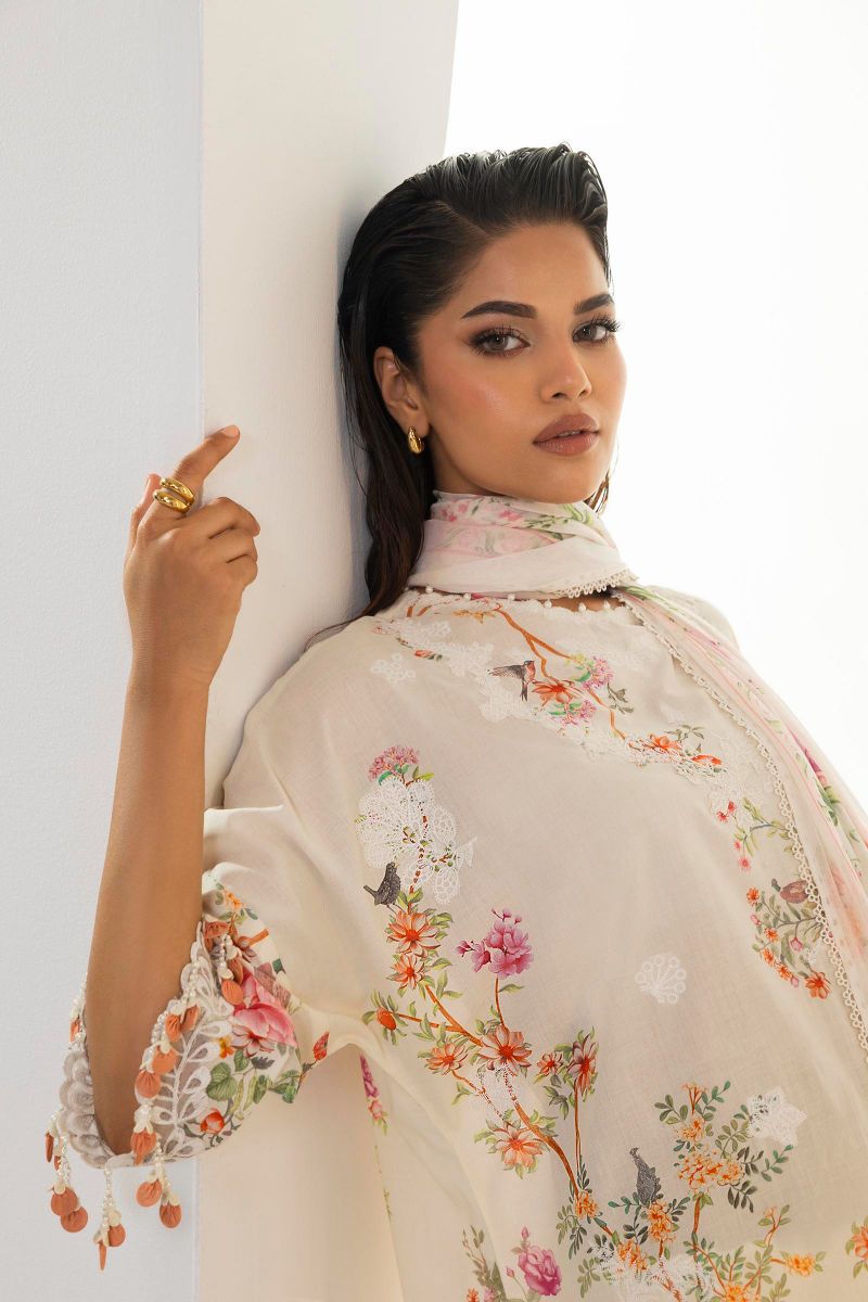 Sana Safinaz - M252-008B-Ci - Lawn - 3 Piece - Unstitched