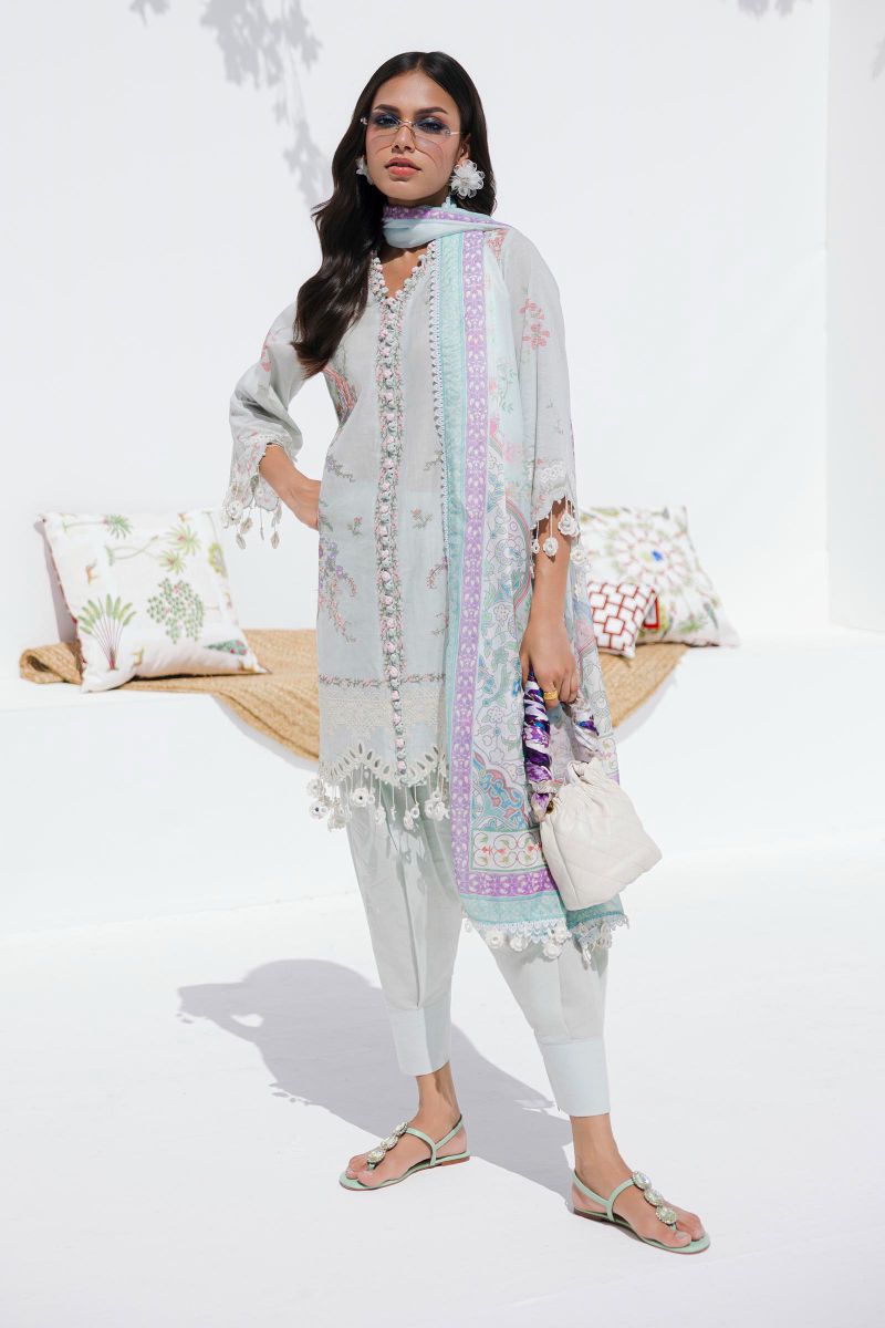 Sana Safinaz - M252-009B-Cl - Lawn - 3 Piece - Unstitched