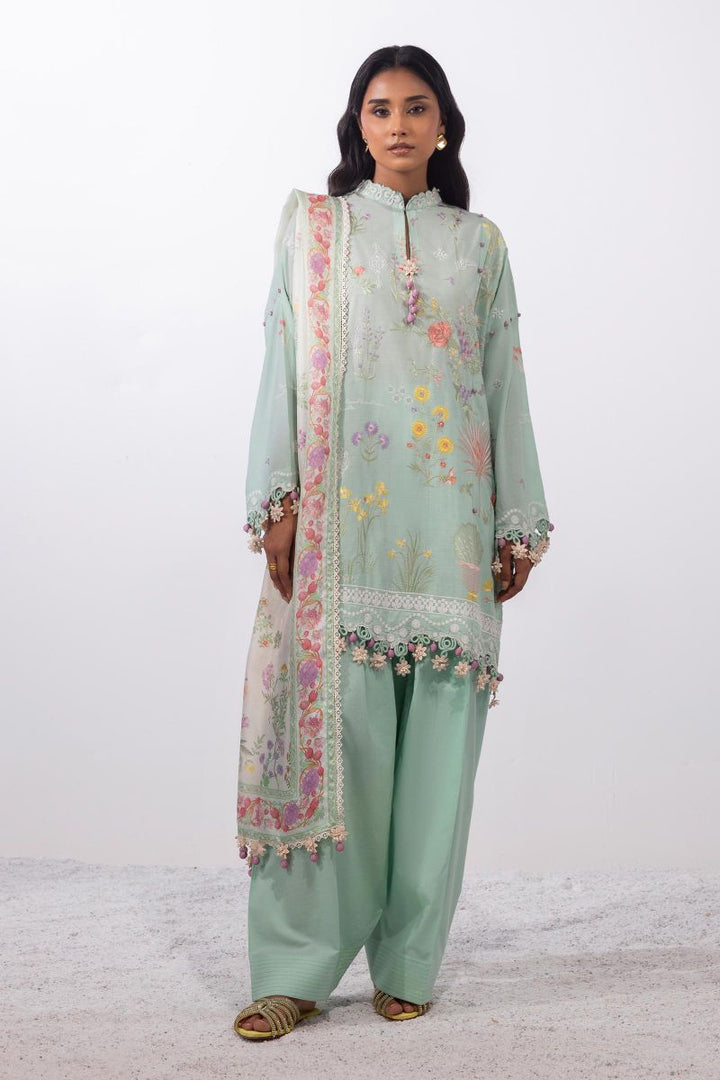 Sana Safinaz - M252-010A-Cv - Lawn - 3 Piece - Unstitched