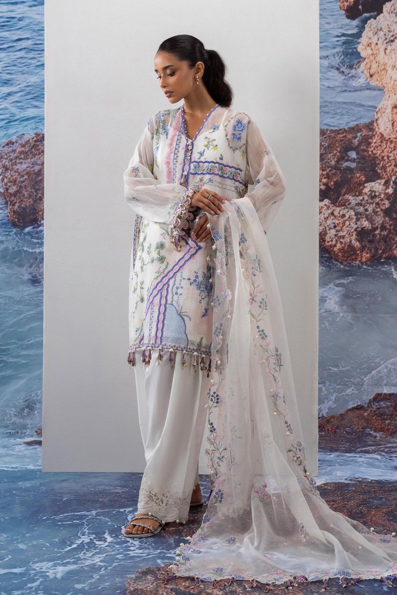 Sana Safinaz - M252-014B-Ct - Lawn - 3 Piece - Unstitched