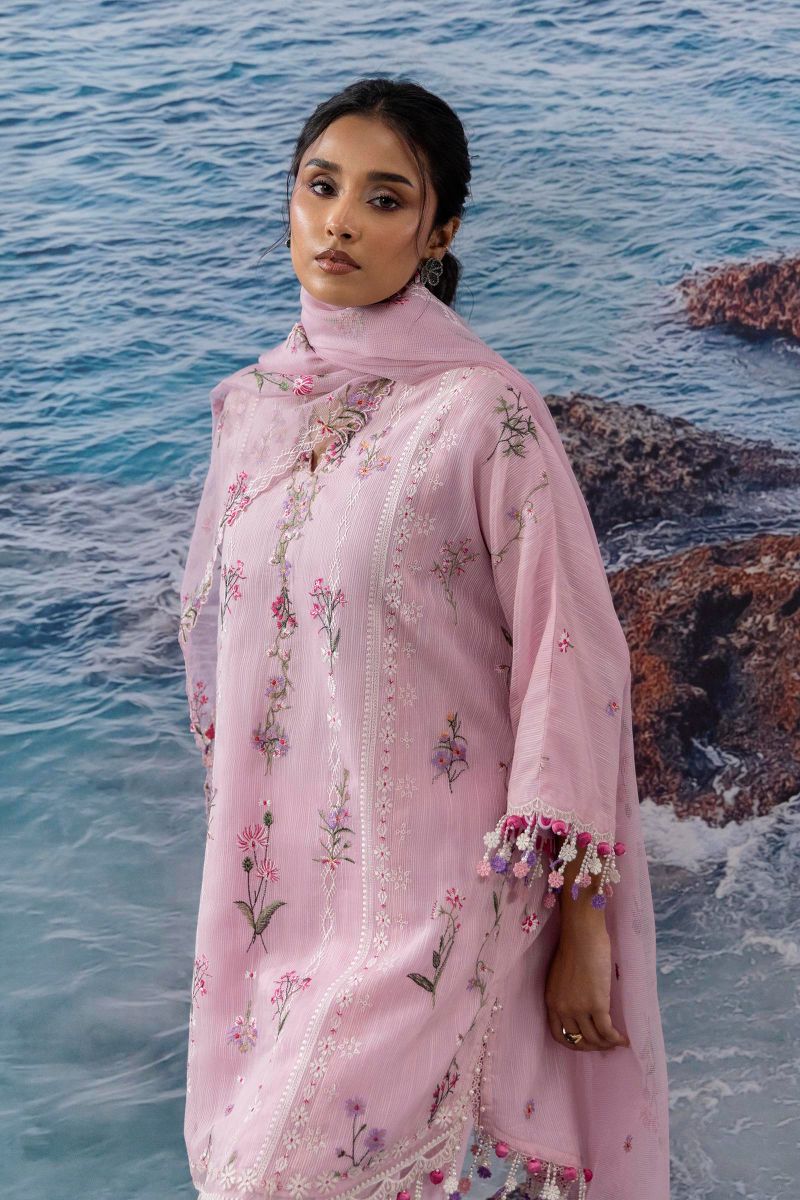 Sana Safinaz - M252-016B-Ct - Woven Net - 3 Piece - Unstitched