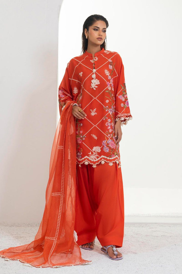 Sana Safinaz - M252-019B-Ct - Lawn - 3 Piece - Unstitched