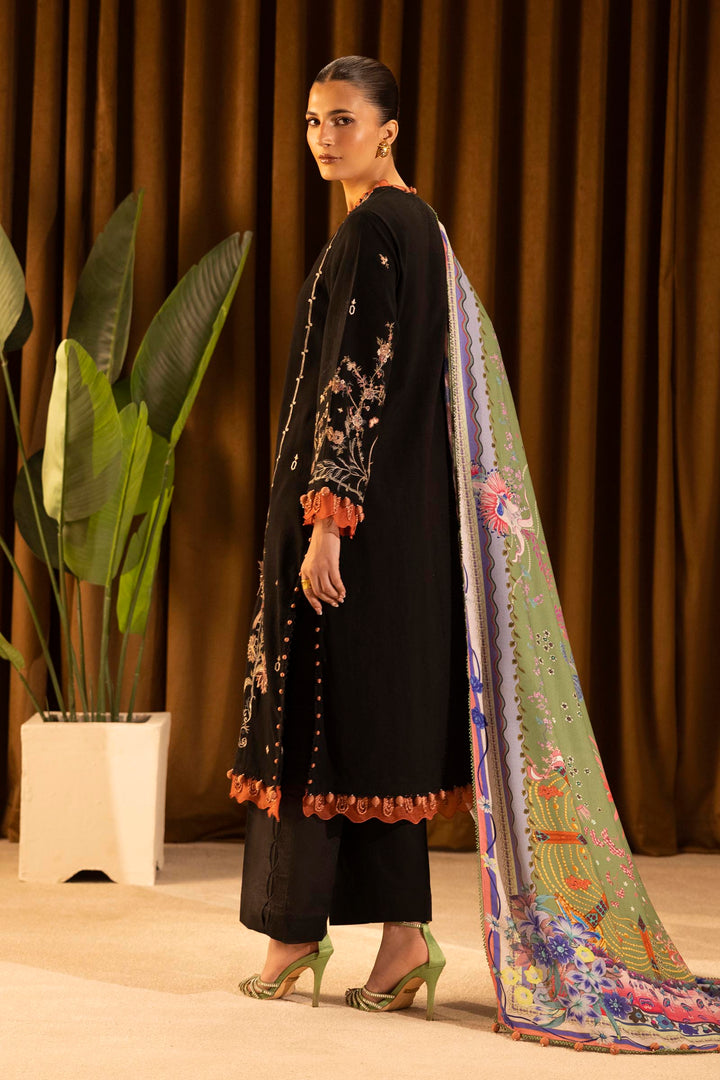 Sana Safinaz - Slub Muzlin - 3 Piece - Unstitched - M253-006A-3Cp