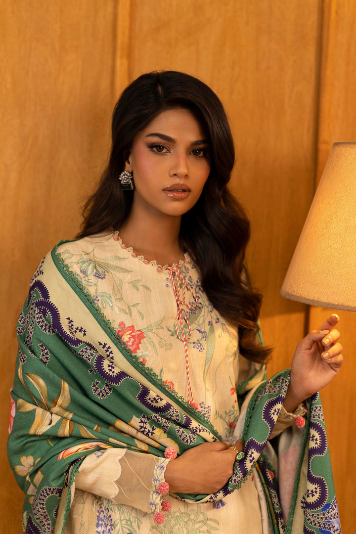 Sana Safinaz - Slub Muzlin - 3 Piece - Unstitched - M253-009A-3Ap