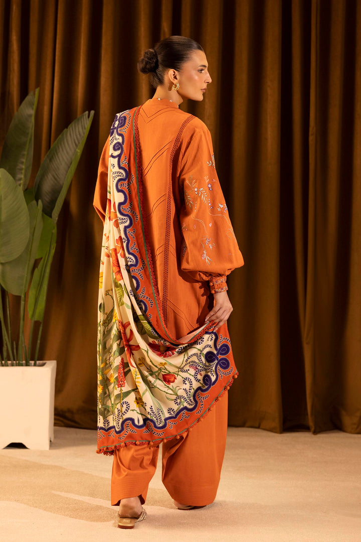 Sana Safinaz - Slub Muzlin - 3 Piece - Unstitched - M253-009B-3Ap