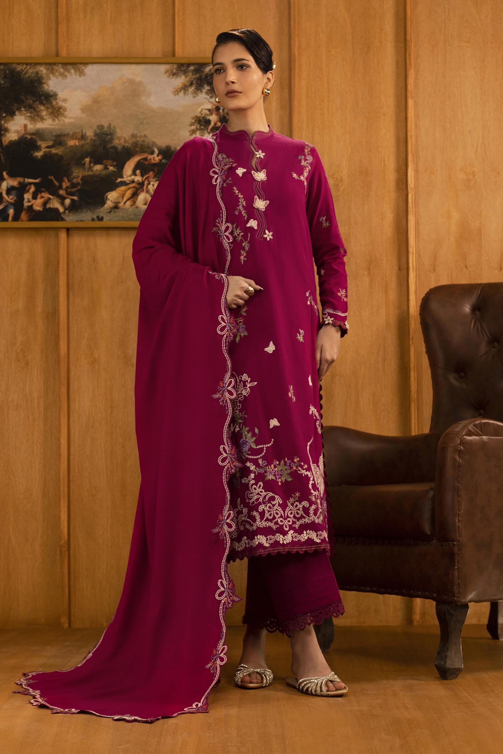 Shop Sana Safinaz - Linen Muzlin - 3 Piece - Unstitched - M253