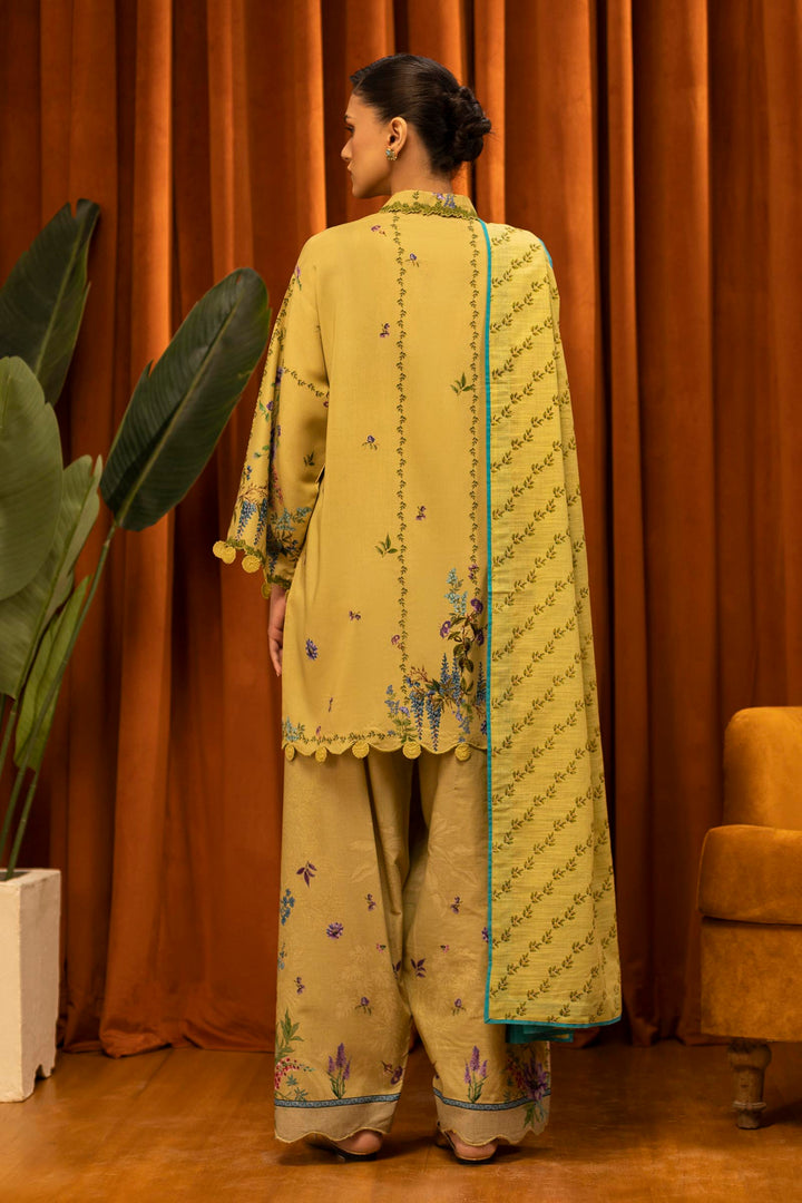 Sana Safinaz - Linen Muzlin - 3 Piece - Unstitched - M253-013A-3Cq