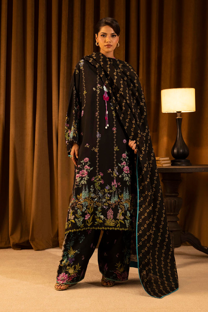 Sana Safinaz - Linen Muzlin - 3 Piece - Unstitched - M253-013B-3Cq