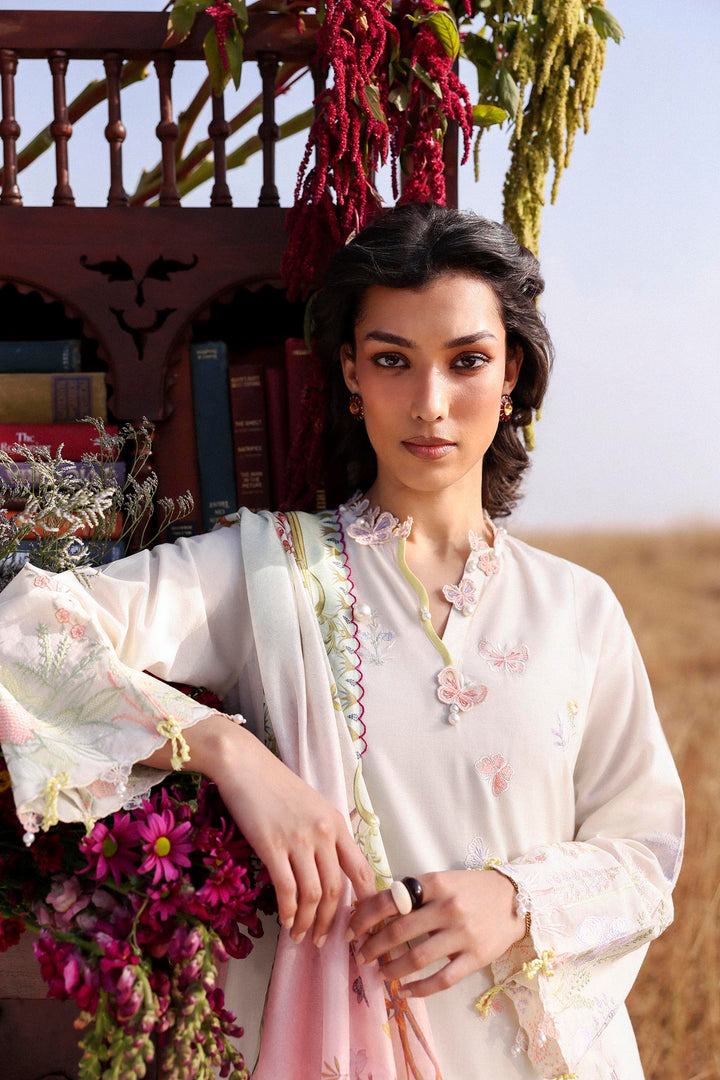 Sana Safinaz - Muzlin Lawn Unstitch Suit For Women - 3 Piece