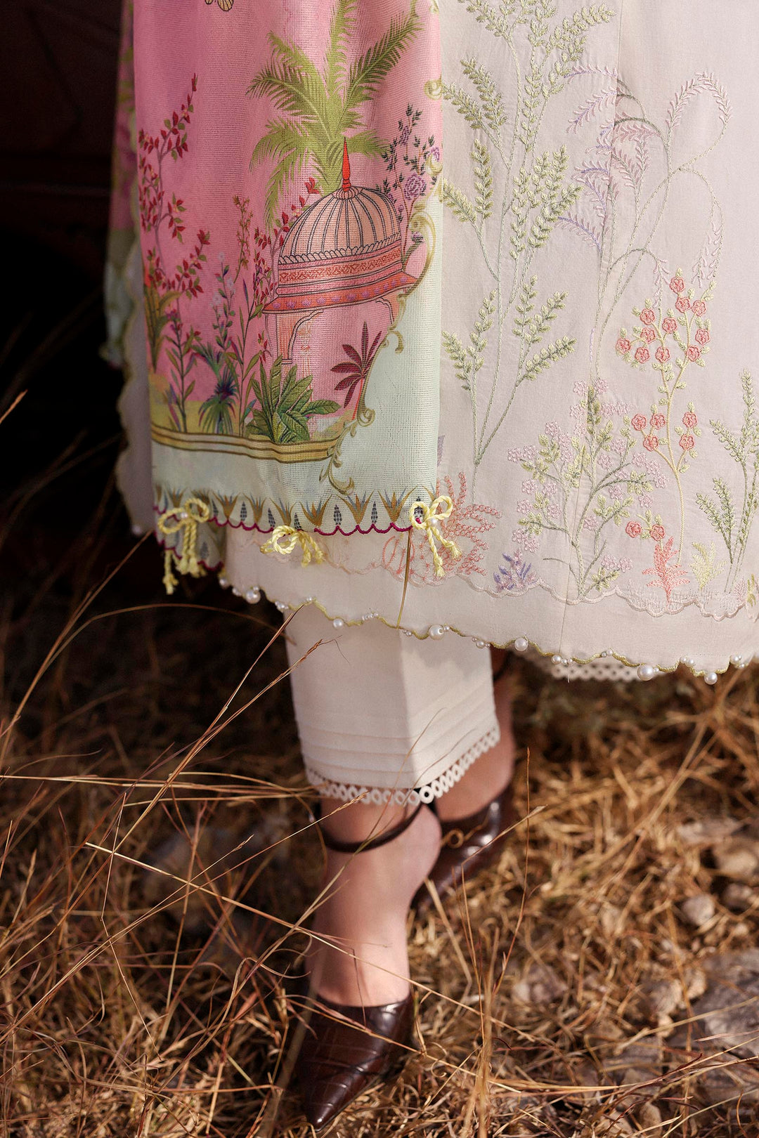 Sana Safinaz - Muzlin Lawn Unstitch Suit For Women - 3 Piece