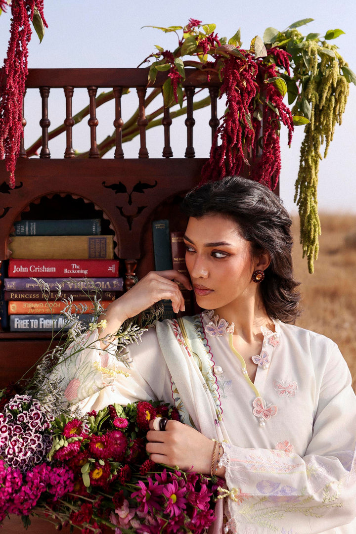 Sana Safinaz - Muzlin Lawn Unstitch Suit For Women - 3 Piece