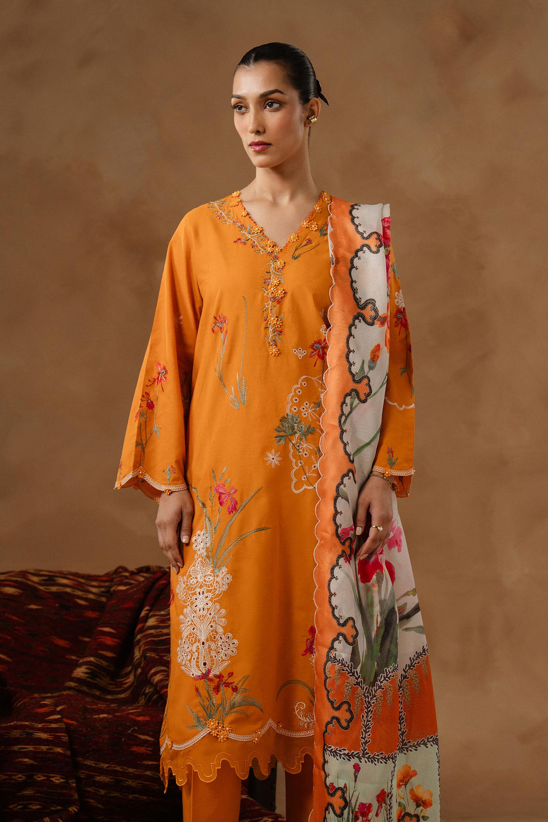 Sana Safinaz - Muzlin Lawn Unstitch Suit For Women - 3 Piece