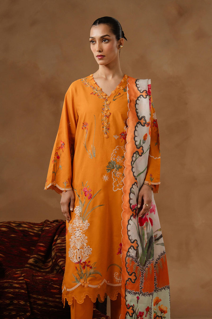 Sana Safinaz - Muzlin Lawn Unstitch Suit For Women - 3 Piece