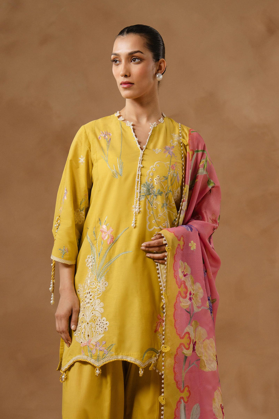 Sana Safinaz - Muzlin Lawn Unstitch Suit For Women - 3 Piece