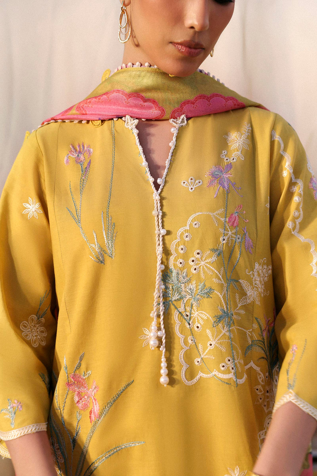 Sana Safinaz - Muzlin Lawn Unstitch Suit For Women - 3 Piece