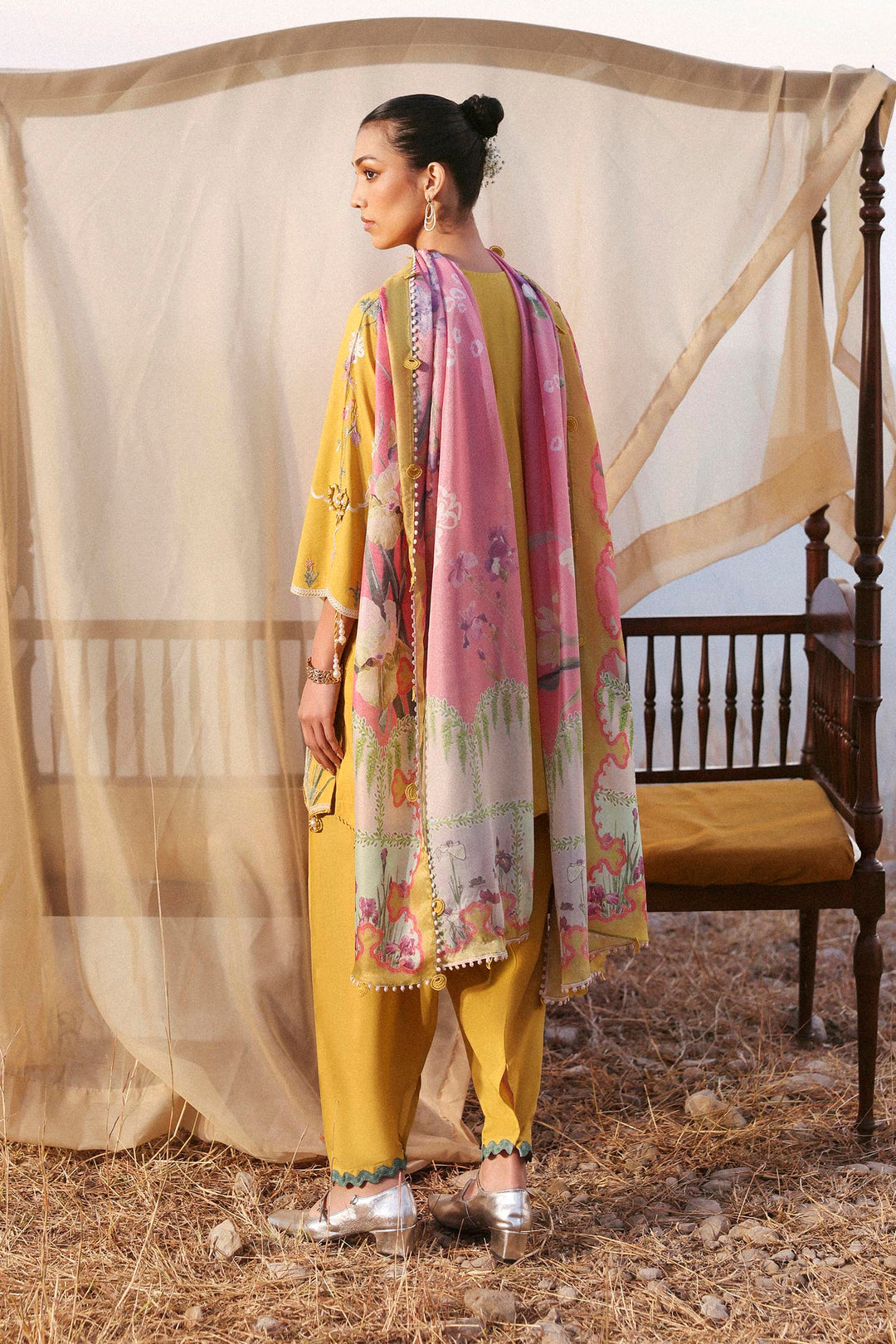 Sana Safinaz - Muzlin Lawn Unstitch Suit For Women - 3 Piece