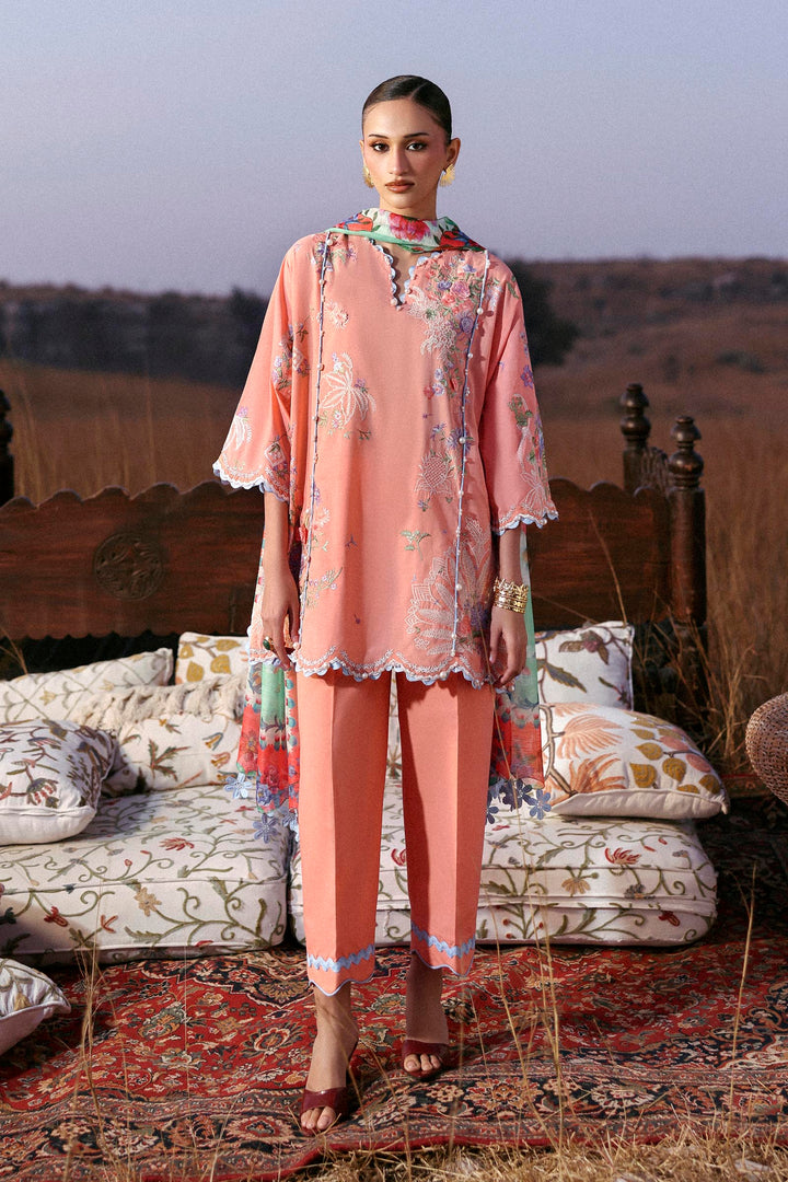 Sana Safinaz - Muzlin Lawn Unstitch Suit For Women - 3 Piece