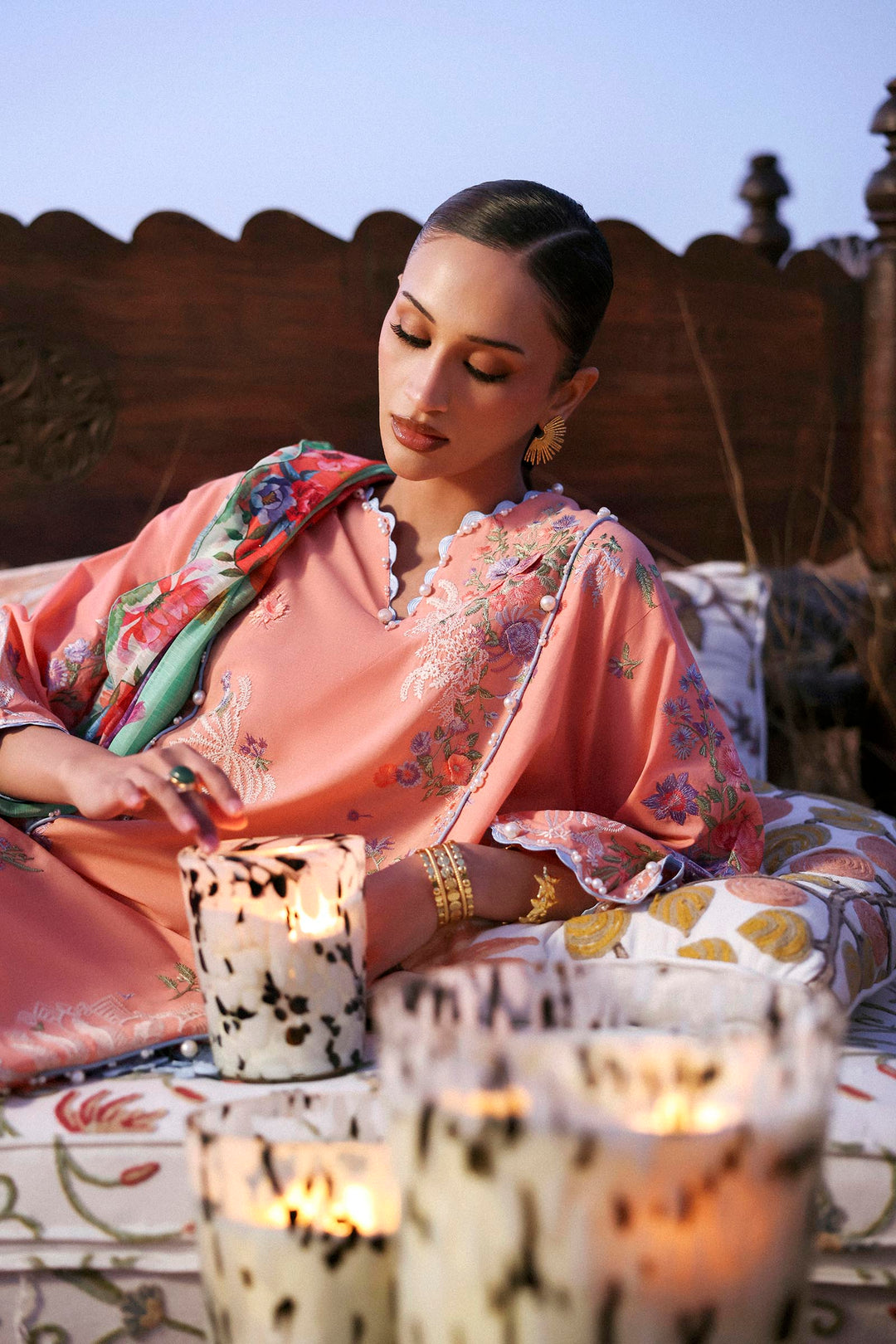 Sana Safinaz - Muzlin Lawn Unstitch Suit For Women - 3 Piece