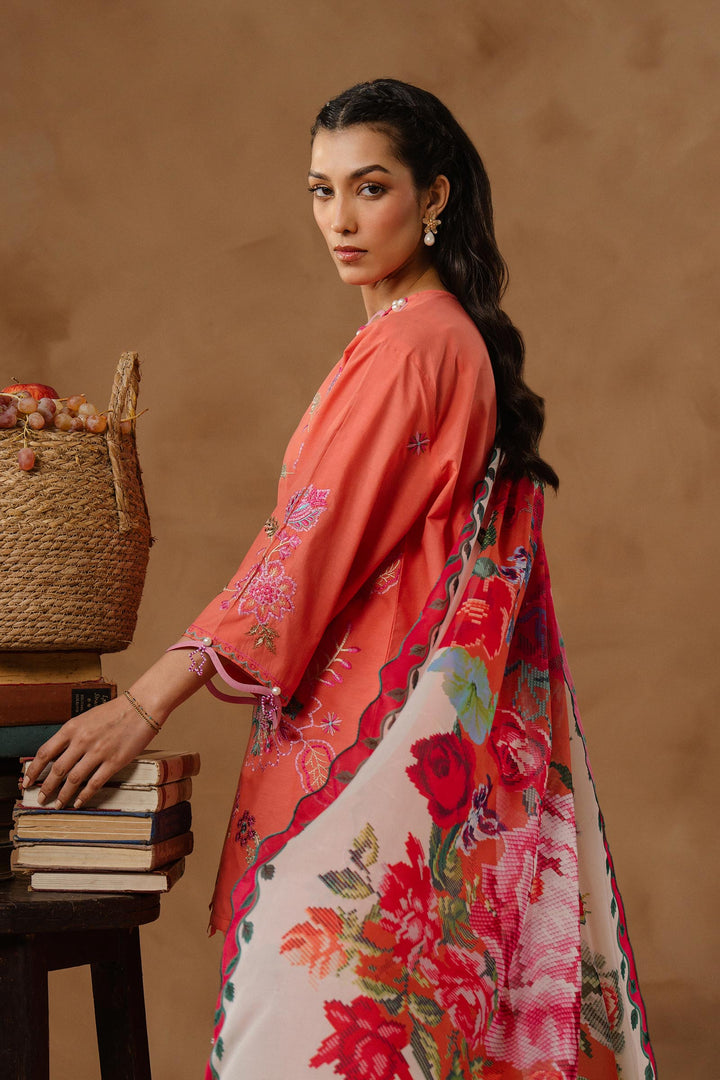 Sana Safinaz - Muzlin Lawn Unstitch Suit For Women - 3 Piece