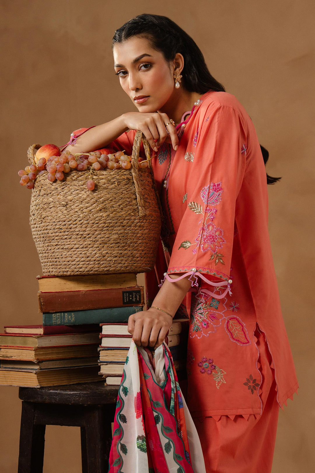 Sana Safinaz - Muzlin Lawn Unstitch Suit For Women - 3 Piece