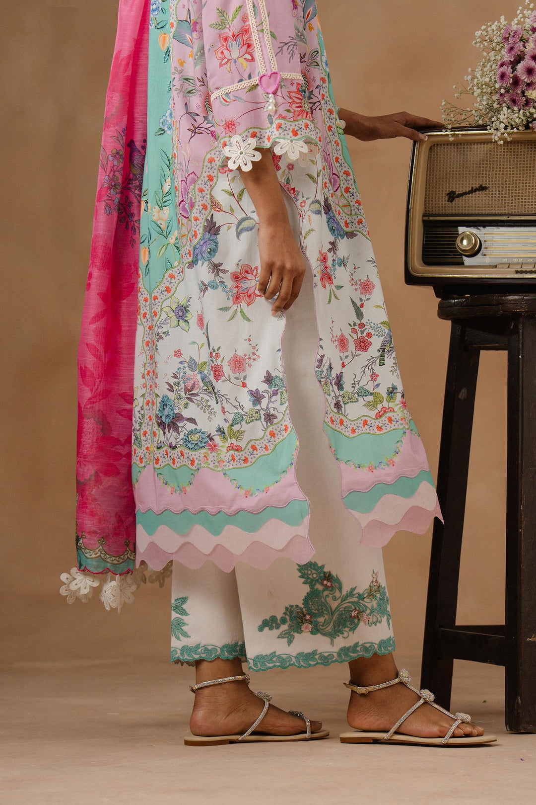 Sana Safinaz - Muzlin Lawn Unstitch Suit For Women - 3 Piece