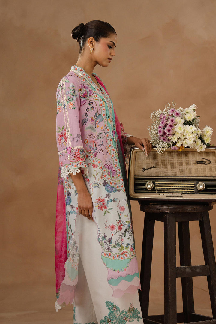 Sana Safinaz - Muzlin Lawn Unstitch Suit For Women - 3 Piece