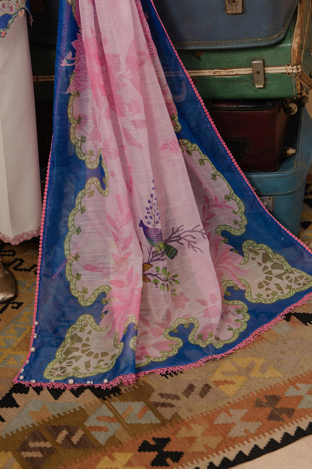 Sana Safinaz - Muzlin Lawn Unstitch Suit For Women - 3 Piece