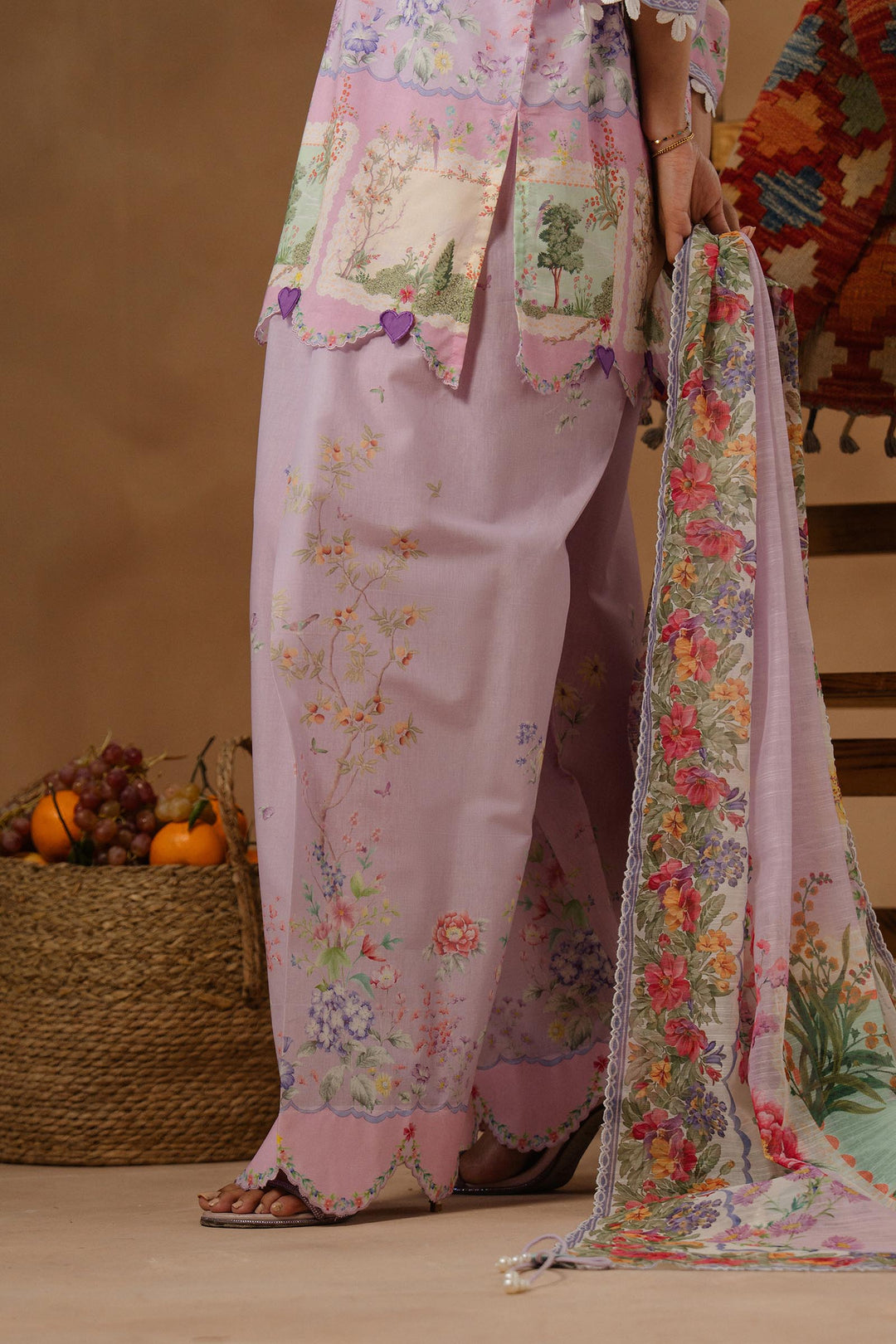 Sana Safinaz - Muzlin Lawn Unstitch Suit For Women - 3 Piece