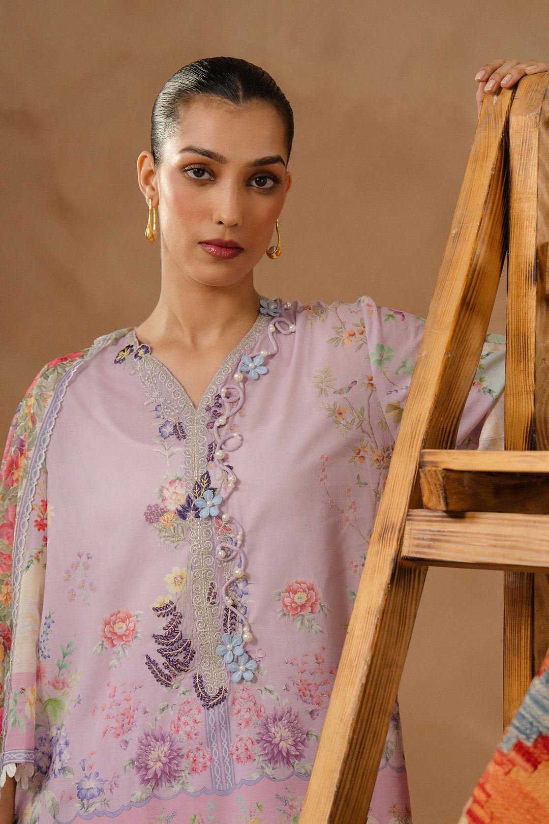 Sana Safinaz - Muzlin Lawn Unstitch Suit For Women - 3 Piece