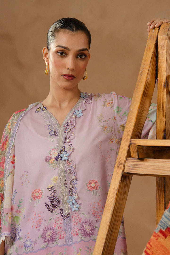 Sana Safinaz - Muzlin Lawn Unstitch Suit For Women - 3 Piece