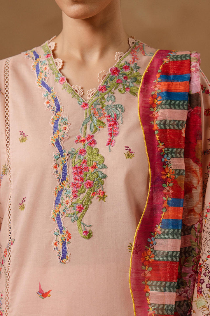 Sana Safinaz - Muzlin Lawn Unstitch Suit For Women - 3 Piece