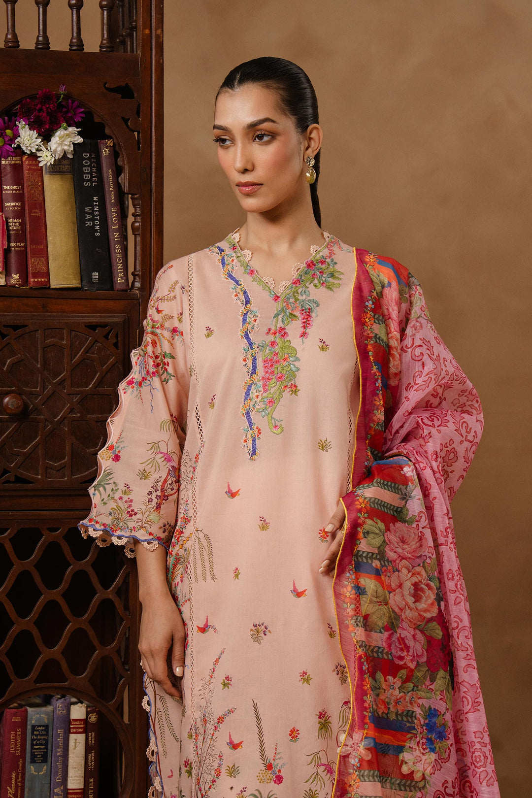 Sana Safinaz - Muzlin Lawn Unstitch Suit For Women - 3 Piece