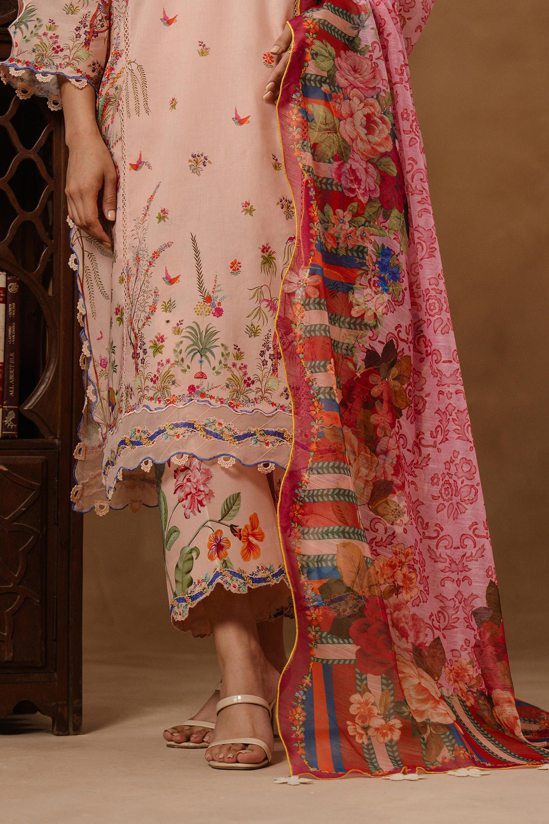 Sana Safinaz - Muzlin Lawn Unstitch Suit For Women - 3 Piece