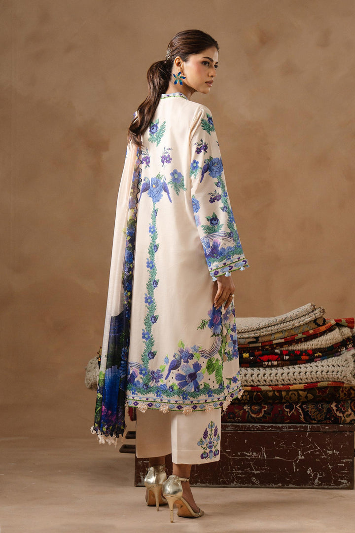 Sana Safinaz - Muzlin Lawn Unstitch Suit For Women - 3 Piece