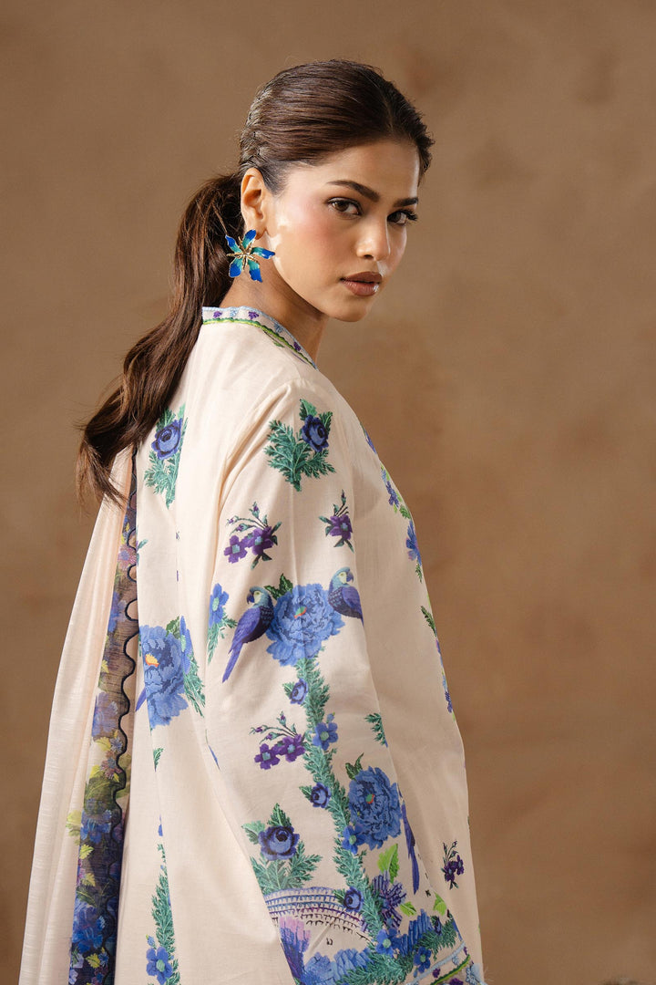 Sana Safinaz - Muzlin Lawn Unstitch Suit For Women - 3 Piece